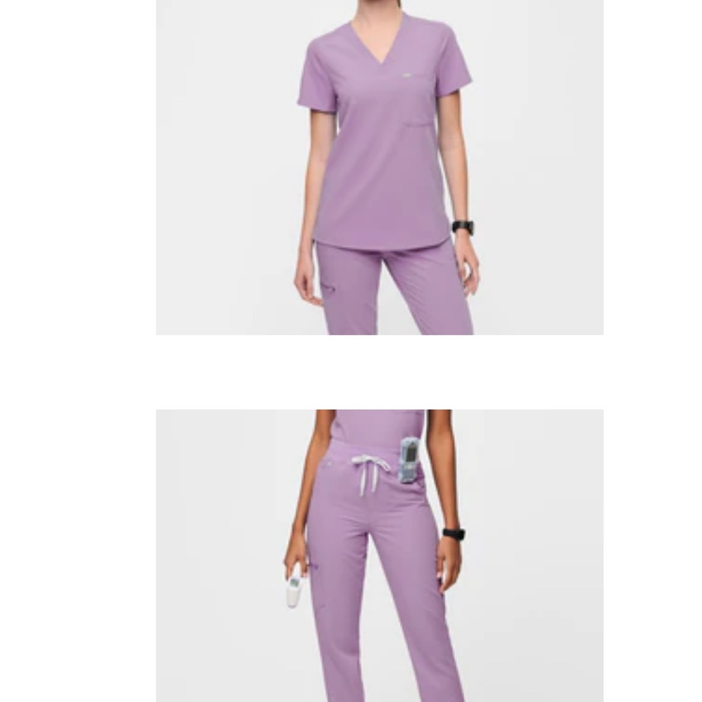 Figs LAVENDER DEW Catalina Scrub Top